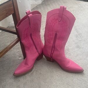 Matisse Fuchsia Heeled Western Boots